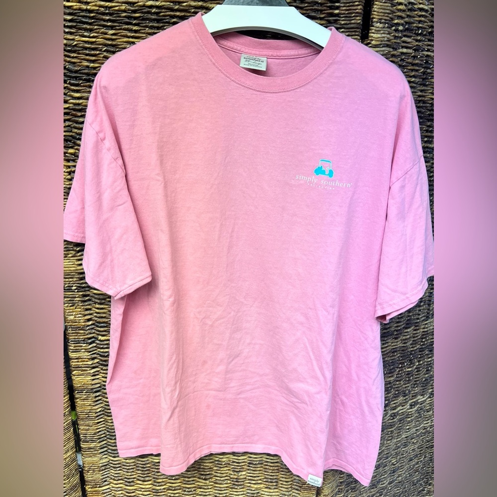 Simply Southern-‎ Pink Adult T-Shirt, XXLarge, Havin a good day